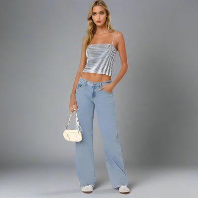 Sara | Baggy Low Rise Jeans