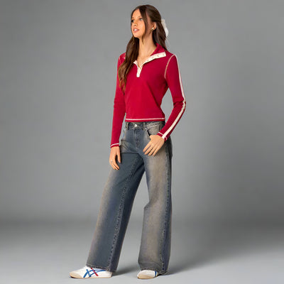 Sara | Baggy Low Rise Jeans