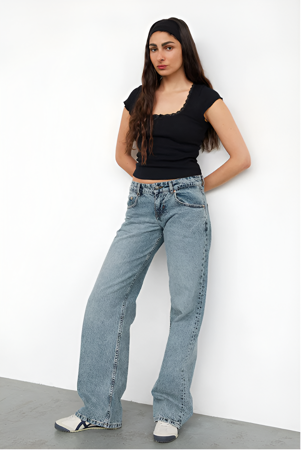 Sara | Baggy Low Rise Jeans