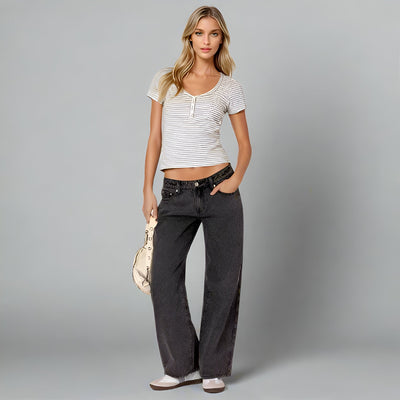 Sara | Baggy Low Rise Jeans