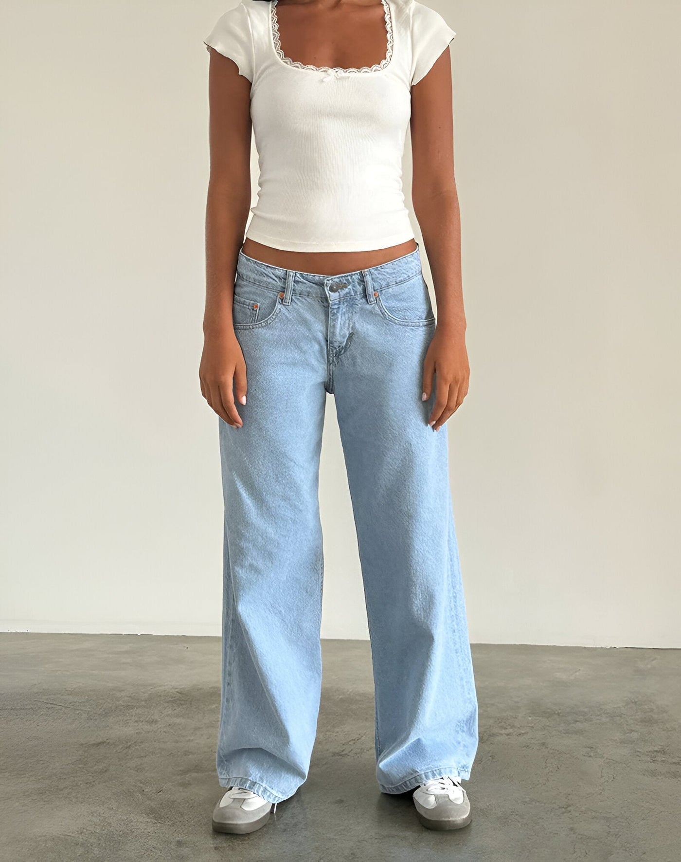 Sara | Baggy Low Rise Jeans