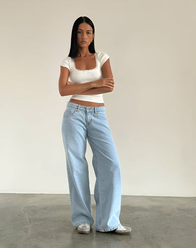 Sara | Baggy Low Rise Jeans
